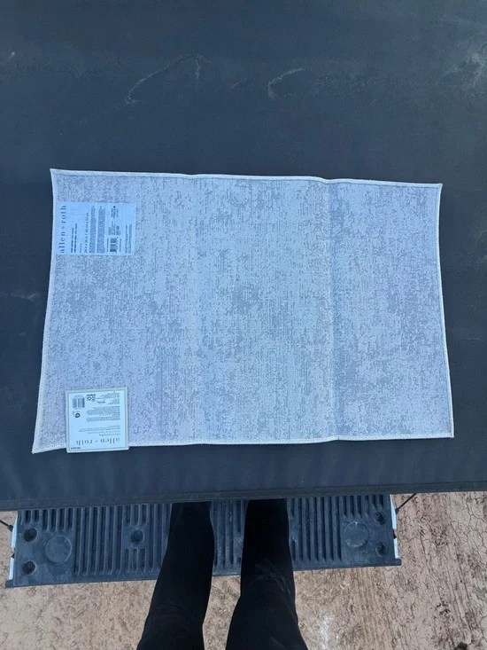 Allen + Roth Textured Gray Rug - Picture 4 of 6